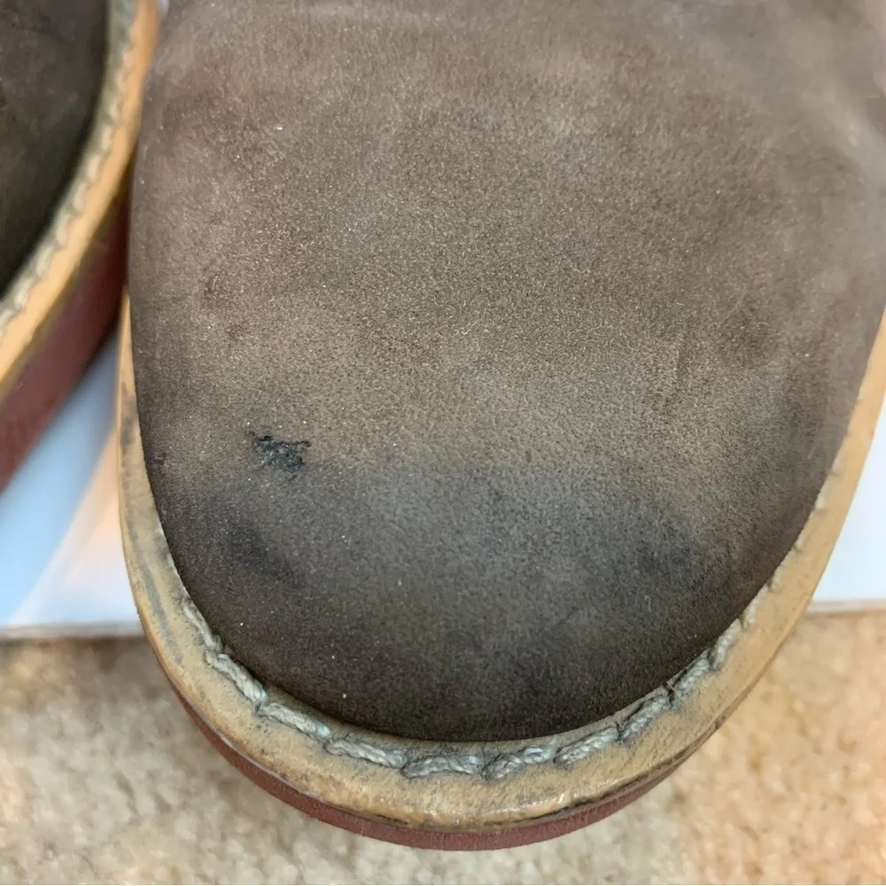 Brooks Brothers Mens Dress Shoes Brown Suede Oxford Lace Up Round Toe- 9.5 D